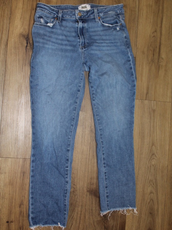 PAIGE Denim - PAIGE Brigitte Slim Boyfriend Jeans Size 28 Raw Hem Medium Wash